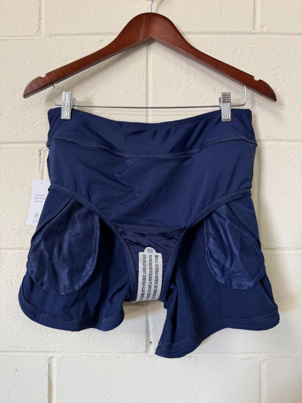 NWT Land's End Blue Swim/Activewear Lined Shorts - Picture 3 of 5